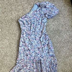 Floral Blue and Purple Women's Dress